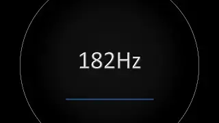 182Hz BASS Frequency BURP (Test Tone)