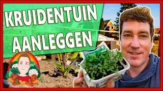 KRUIDENTUIN AANLEGGEN IN BAKKEN | Moestuin vlog 137 | sla planten, kolen kweken