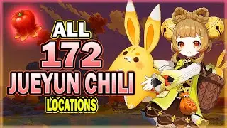 All 172 Jueyun Chili Locations - Efficient Farming Route | Yaoyao Ascension Material | Genshin