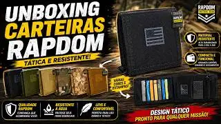UNBOXING Carteira T&aacute;tica Rapdom Tactical Wallet