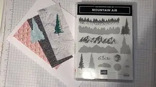 Stampin&rsquo; up! Fun fold/fancy fold card. Mountain Air. Live stream today at 2:30pm GMT