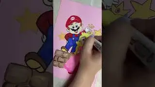 Mario #mario #маріо #art #shorts #stiker #coloring  #artschool