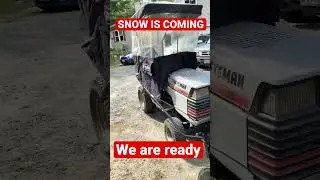 1986 craftsman ll garden tractor￼ with snow blower and snow cab￼