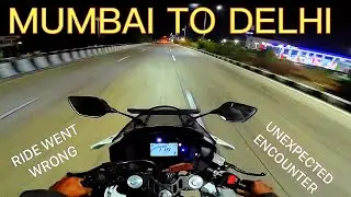 MUMBAI TO DELHI BIKE RIDE | ATTEMPT FOR A RECORD | DANGEROUS OUTCOME | MOTOVLOG |  #mumbaitodelhi