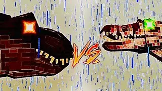 Rexy vs. Snock || (Jurassic Park/World Battle Royale) || Minecraft Gameplay #shorts #trex #game #jw