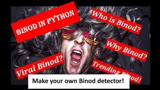 Building your own Binod detector in Python |  Python package On Binod | Binod