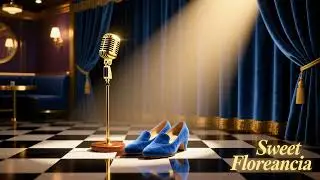 Sweet Florencia - Badmood Blue Suede Rollers