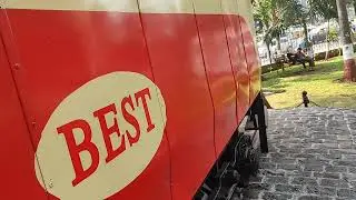 Mumbai tram bogie showcase in garden opposite CSMT Mumbai #mumbaitram