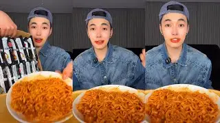 Extreme Spicy Ramen Mukbang 🔥 Fire Noodles Eating Challenge ASMR