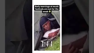 Camping at music festivals is rough😂⛺️ #musicfestival #edm #rave #tomorrowland #crazyfrog
