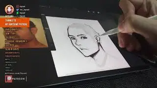 Drawing Tetsuya Nomura style Portrait on Procreate iPad Pro