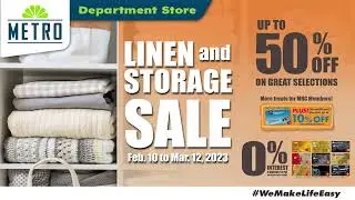 Metro LINEN and STORAGE SALE