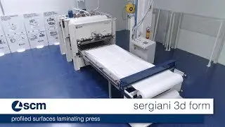 scm sergiani 3d form - profiled surface laminating press