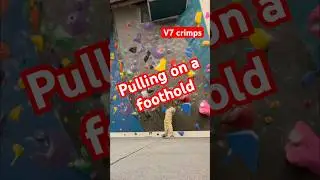 V7 crimps #boulderinglife