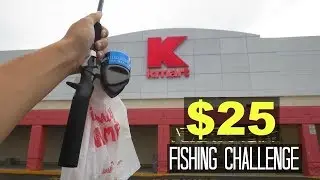 $25 Kmart Fishing Challenge!! (Surprising!)