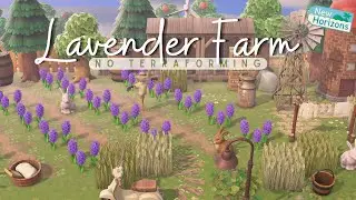 Lavender Farm Speedbuild | No Terraforming Island | Animal Crossing New Horizons