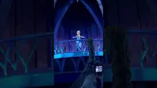 Let It Go, Elsa in the Frozen Ever After ride #shortsfeed  #shorts