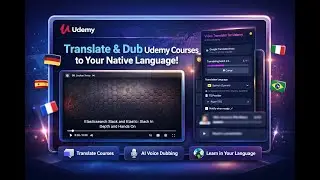 How to translate Udemy videos with voice dubbing?