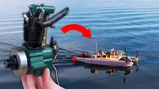 7cc 4-Stroke Hybrid Electric Autonomous Boat