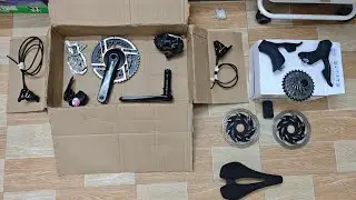 Thanh lý Group điện Sram Force D2 giò 170 đĩa 50/37T lướt, yên 3D giant, xe đạp 0834578012