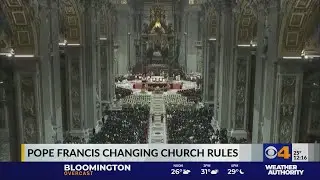 Pope Francis changing church rules