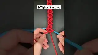 How to Make a Paracord Flower Pattern #shorts