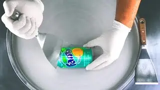 How To Turn FANTA Grapefruit Into Ice Cream Rolls | ASMR