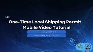 NVQSD : One Time Local Shipping Permit Mobile Phone Video Tutorial