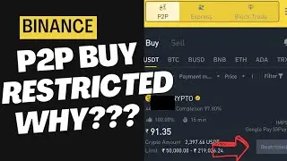 Why Binance P2P Buy Is Showing Restricted? | Binance P2P Buy Restricted Solution | Crypto Mart