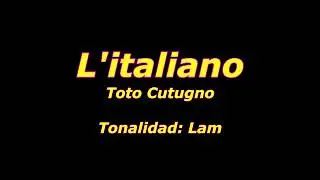L'italiano  métrica (Toto Cutugno) Acordes guitarra métrica cover