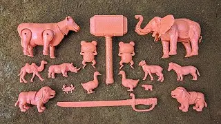 Muddy Animals, Elephant Rhino Lion Cow Crocodile Frog Horse Palu Thor