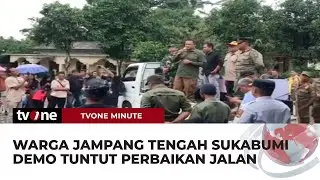 Nyaris 10 Tahun Jalan Rusak Tak Diperbaiki, Warga Jampangtengah Gelar Demo | tvOne Minute