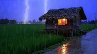 Cozy Rain Night Ambience – Soft Night Rain for Anxiety Relief