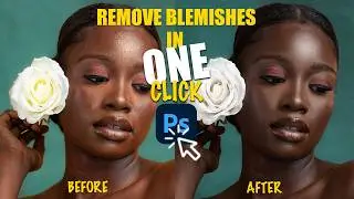 HOW TO REMOVE BLEMISES IN ONE CLICK - PORTRAIT RETOUCHING MADE EASY IN PHOTOSHOP