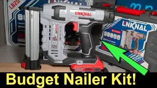 Budget Electric Nail Gun LINKNAL Cordless Brad Nailer Battery Powered 18 Gauge 2×20V