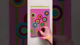 Handmade Flower Card 🎉🌸