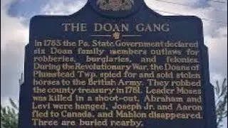 Серия исторических маркеров Пенсильвании &ndash; The Doan Gang VSV