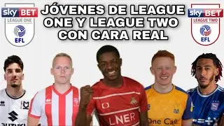 JÓVENES PROMESA de LEAGUE ONE y LEAGUE TWO en FIFA 22 con CARA REAL para MODO CARRERA
