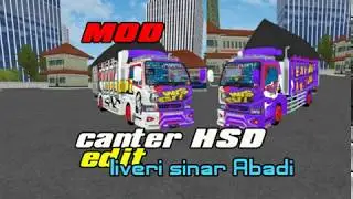 #game #livery #modbusid SHARE LIVERI SINAR ABADI MOD CANTER HSD edit syahqira
