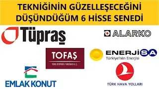 Tekniğini beğendiğim 6 hisse senedi ! #tuprs #ekgyo #alark #toaso #thyao #enjsa