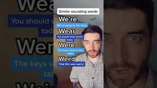 How to pronounce WE&rsquo;RE, WEAR, WERE & WEIRD in English 🇬🇧🔥