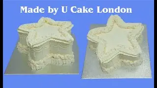 How to make a white star shape cake