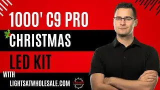 C9 LED 1000' Pro Lighting Kit - C9 LED Bulbs, C9 Clips, Socket Spool + More!