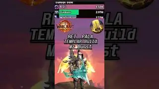 Retribution Paladin 6 million Burst Damage -The War Within - POV - Templar Build #paladin #retail
