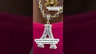 🔥💎 Elevate Your Style with the Exquisite Two Tone Diamond Rope Chain! 💎🔥#ytshorts #viral #diamonds
