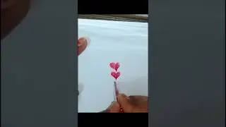 ❤️❤️❤️❤️ shape making a amazing 4sheet paper form glitter pen #artwork #trend #viraltrend #art #draw