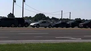 Blue and white mustang GT500 spotted in Meridian