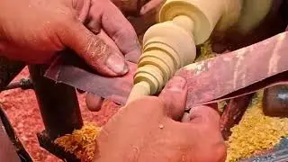The Mini Wooden Stupa Tower#The Yellow Wood Creative#The Wood Products. 