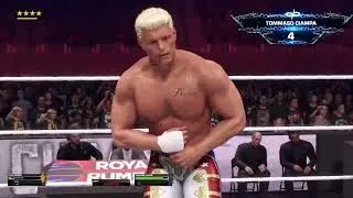 Wwe2k25 World tour Atlanta Gauntlet match 