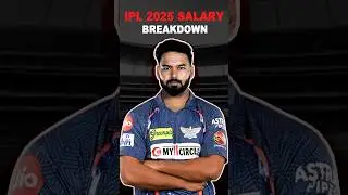 Rishabh Pant IPL 2025 Salary Breakdown 😮 #shorts #iplshorts #rishabhpant #lsg #viralshorts #iplt20